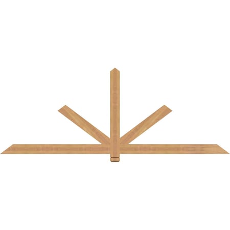 Ekena Millwork Kennewick Timber Gable Bracket, Western Red Cedar, 84"W x 31"H x 1 1/2"D x 3 1/2"F, 9/12 Pitch GBW084X31X0204KEN00SWR